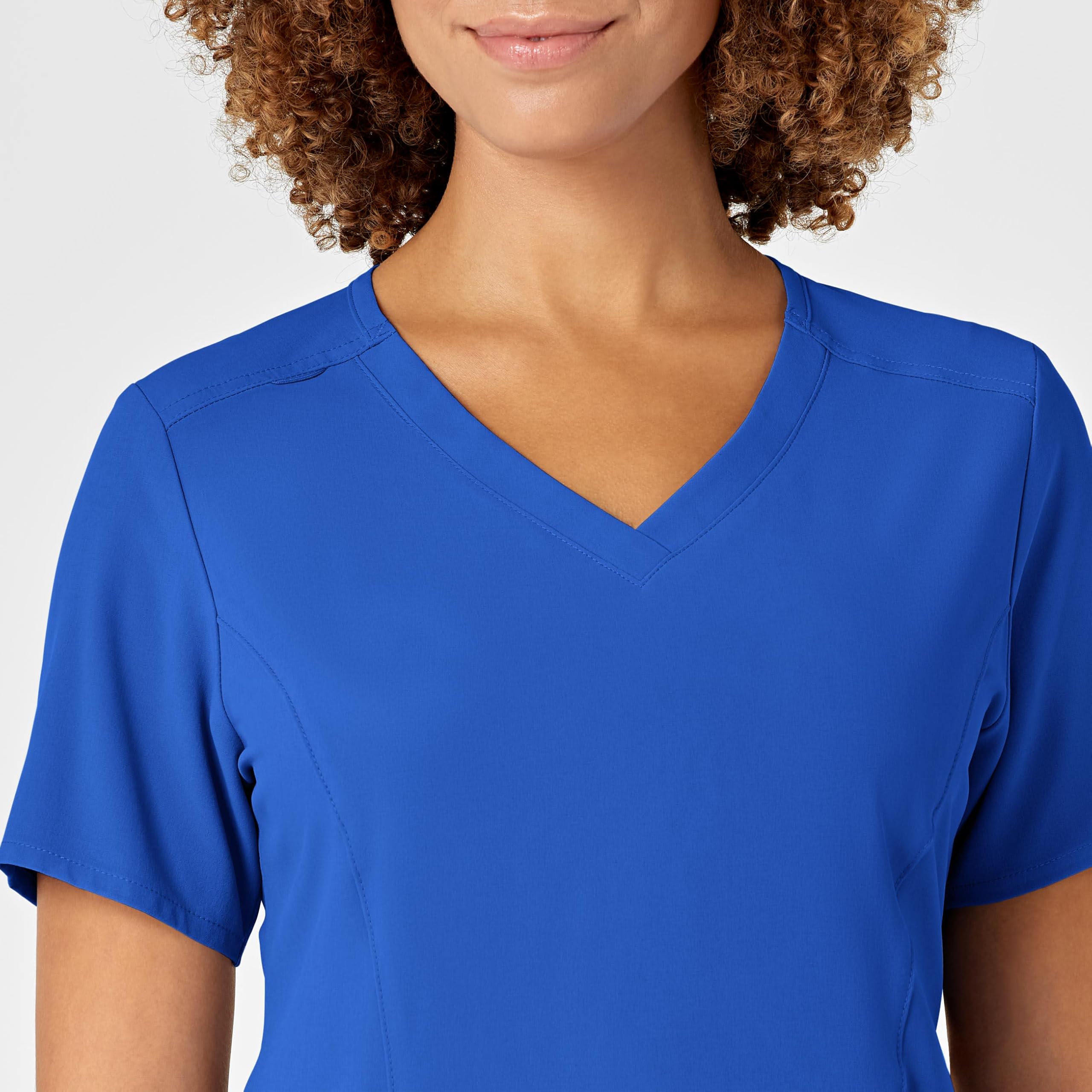 WonderWink Renew Women's V-Neck Scrub Top, Royal, XL