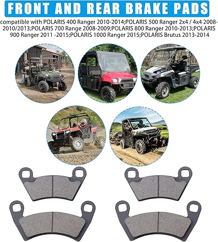 Miniatura 5 de JINGKE Pastillas de Freno Delantero y Trasero para Polaris Ranger 700800900 y RZR 900800