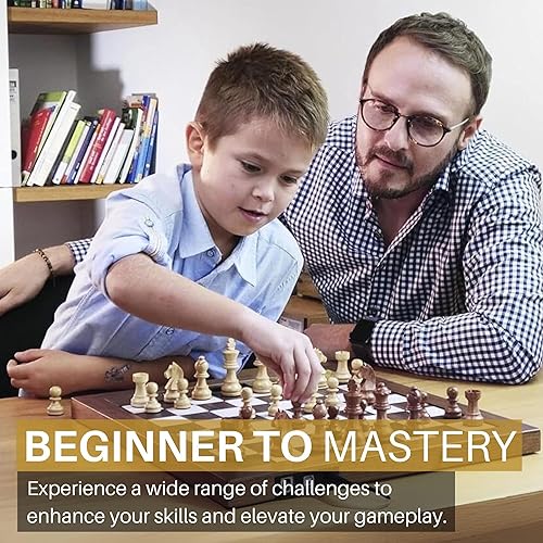 Miniatura 7 de Millennium Ordenador electrónico de ajedrez – oponente realista como humano, hermoso tablero de madera real, consejos útiles para todos los niveles