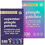 Livaclean 240 CT Star Pimple Patches for Face + 330 CT Acne Patches w/Tea Tree Oil, Salicylic Acid | Hydrocolloid Acne Patch | Cute Star Pimple Patch for Healing Hydrocolloid Patch Zit Stickers