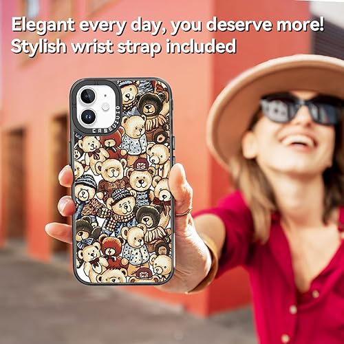 Miniatura 6 de Funda compatible con iPhone 11, bonita estética, duradera y a la moda, divertida funda para teléfono, diseño de oso femenino para mujer y niña, 6.1