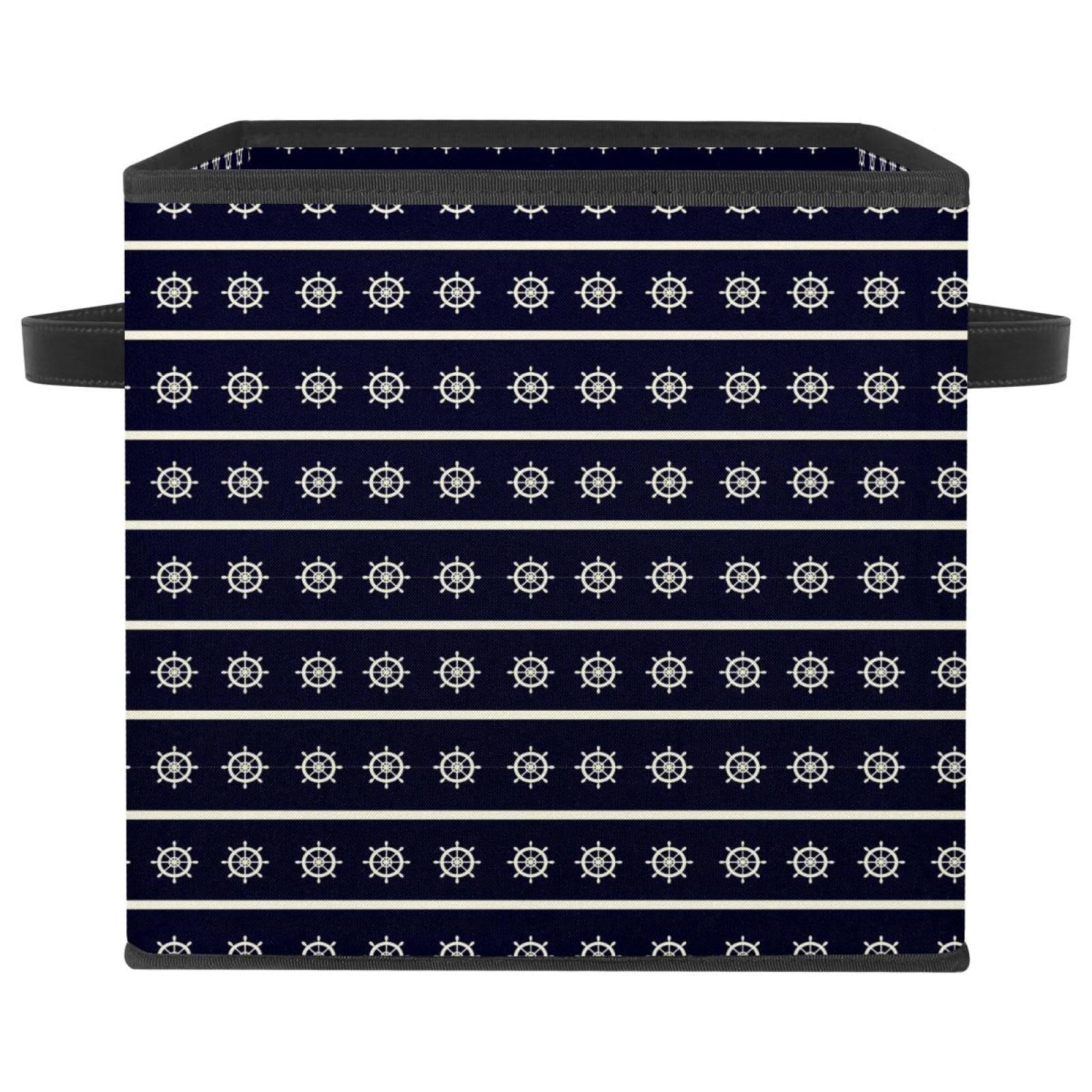 Boîte de rangement en tissu rayé de qualité supérieure pour chambre et maison