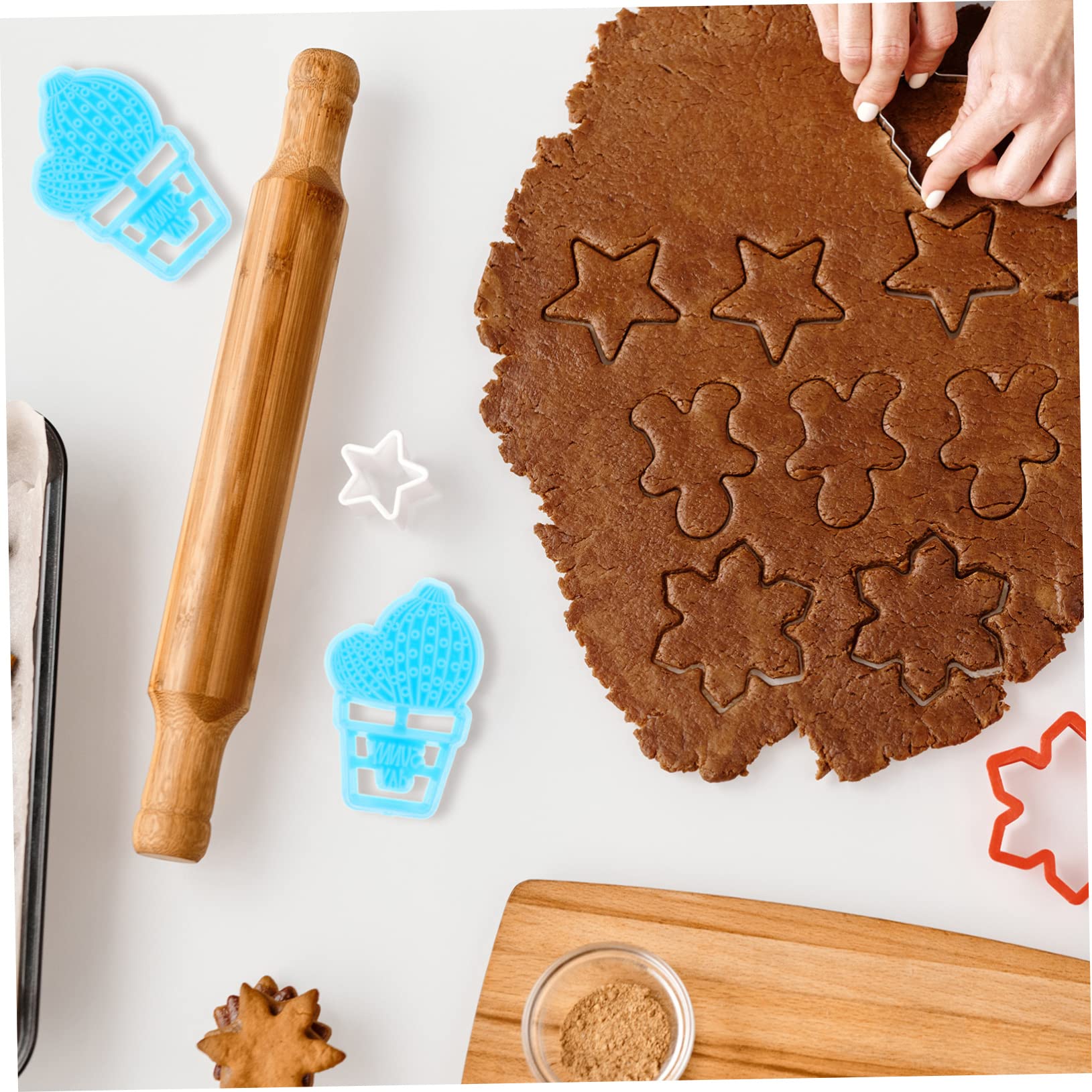 Amosfun 30 Pezzi Stampino Per Biscotti Cactus Prodotti Per La Cottura Di Biscotti Strumento Di Decorazione Cupcake Stencil Per Biscotti Riutilizzabili Per La Cottura Di Biscotti Stencil