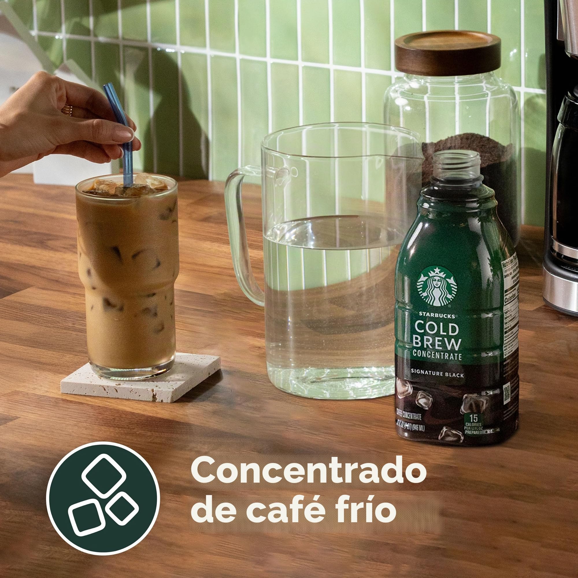 Starbucks Cold Brew Concentrado de Café, Café Helado con Sabor a Caramelo Dolce, 946 ml
