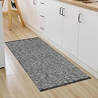 Vista 36 de LEEVAN Alfombra de Pasillo de Cocina Lavable, 2' x 4.3' Alfombras de Baño Bohemias de Algodón Tostado Reversible para Entrada, Alfombra de Pasillo