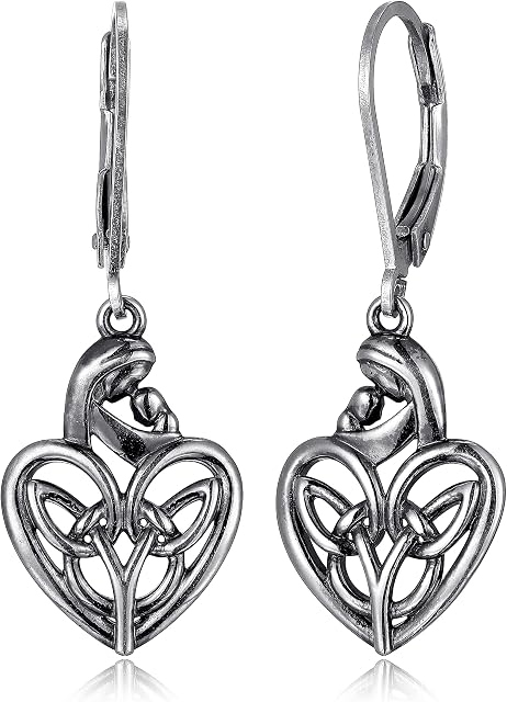 Morgan & Paige Celtic Knot Dangle Earrings for Women - 925 Sterling Silver Drop Earring Design, Lightweight and Hypoallergenic for Sensitive Ears with Secure Clasp