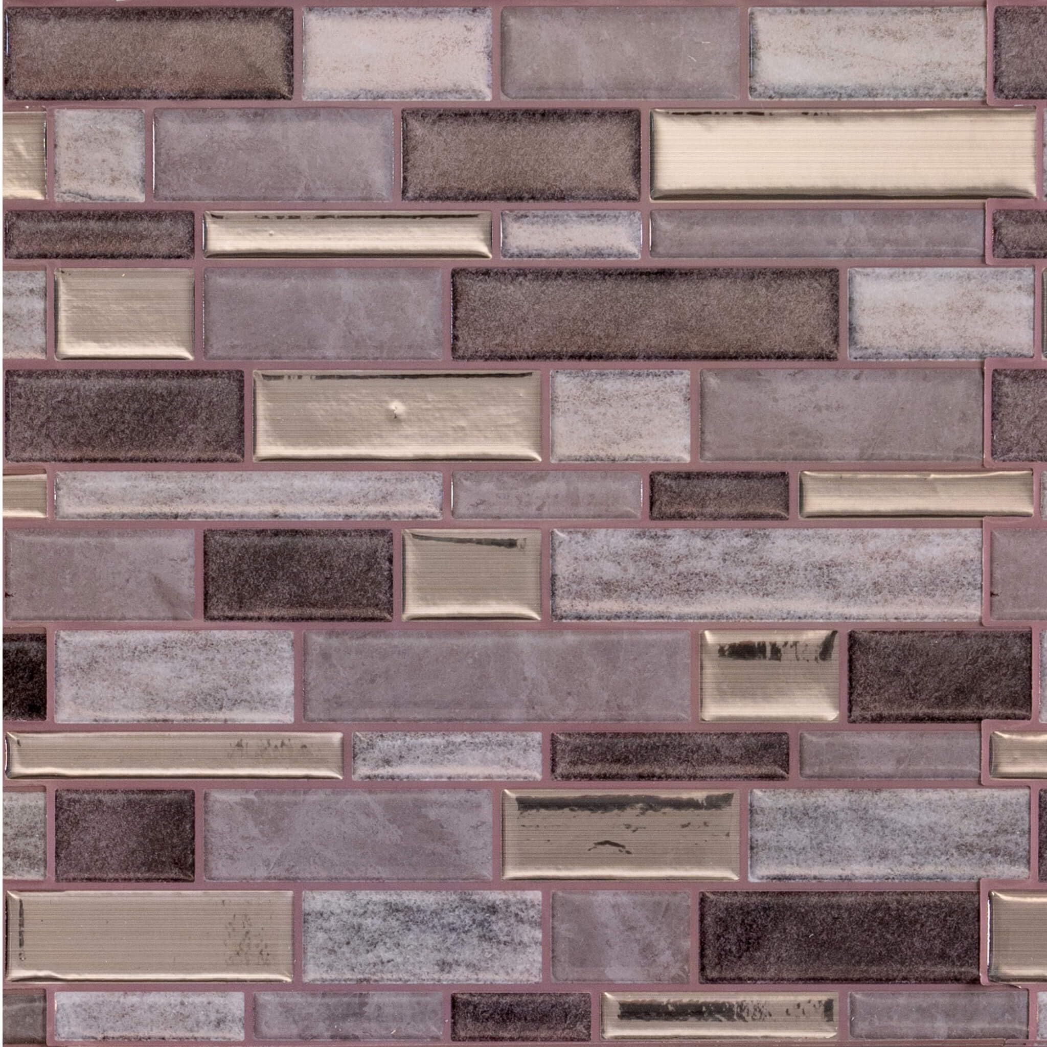 Main Street Creations 4-Sheet Kitchen Backsplash Tiles Peel and Stick. Renter Friendly Backsplash in Earth and Grey Mosaic Design. Self Stick Wall Tiles for Your Home and Art Projects.