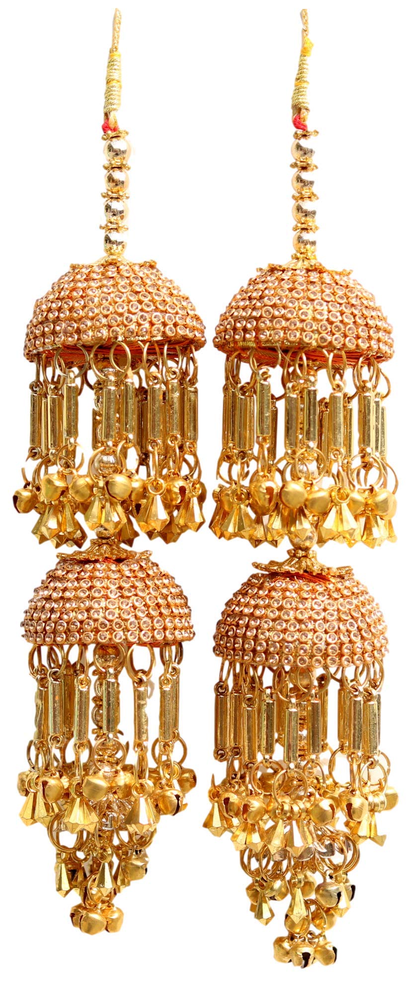 Geetanjali Crafts Handmade Kalira (Red & Gold) Pair/kalere/Kalire/Bridal Hand Hanging Kalira for Brides, Women and Girls 9411 (B0BYS9ZBKQ) Amazon Price History, Amazon Price Tracker