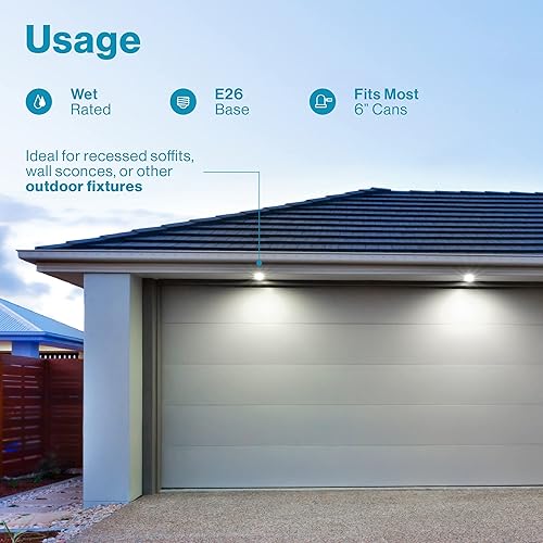 Miniatura 3 de Sunco - Luz de inundación LED para exteriores, resistente al agua, PAR38, bombilla del atardecer al amanecer, 1250 LM, equivalente a 120 W 15 W,