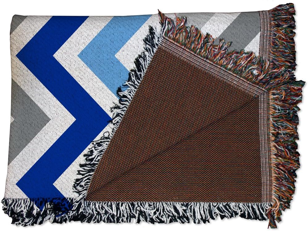 VictoryStore Blanket - Kappa Kappa Gamma Woven Blanket, Chevron Stripe Design