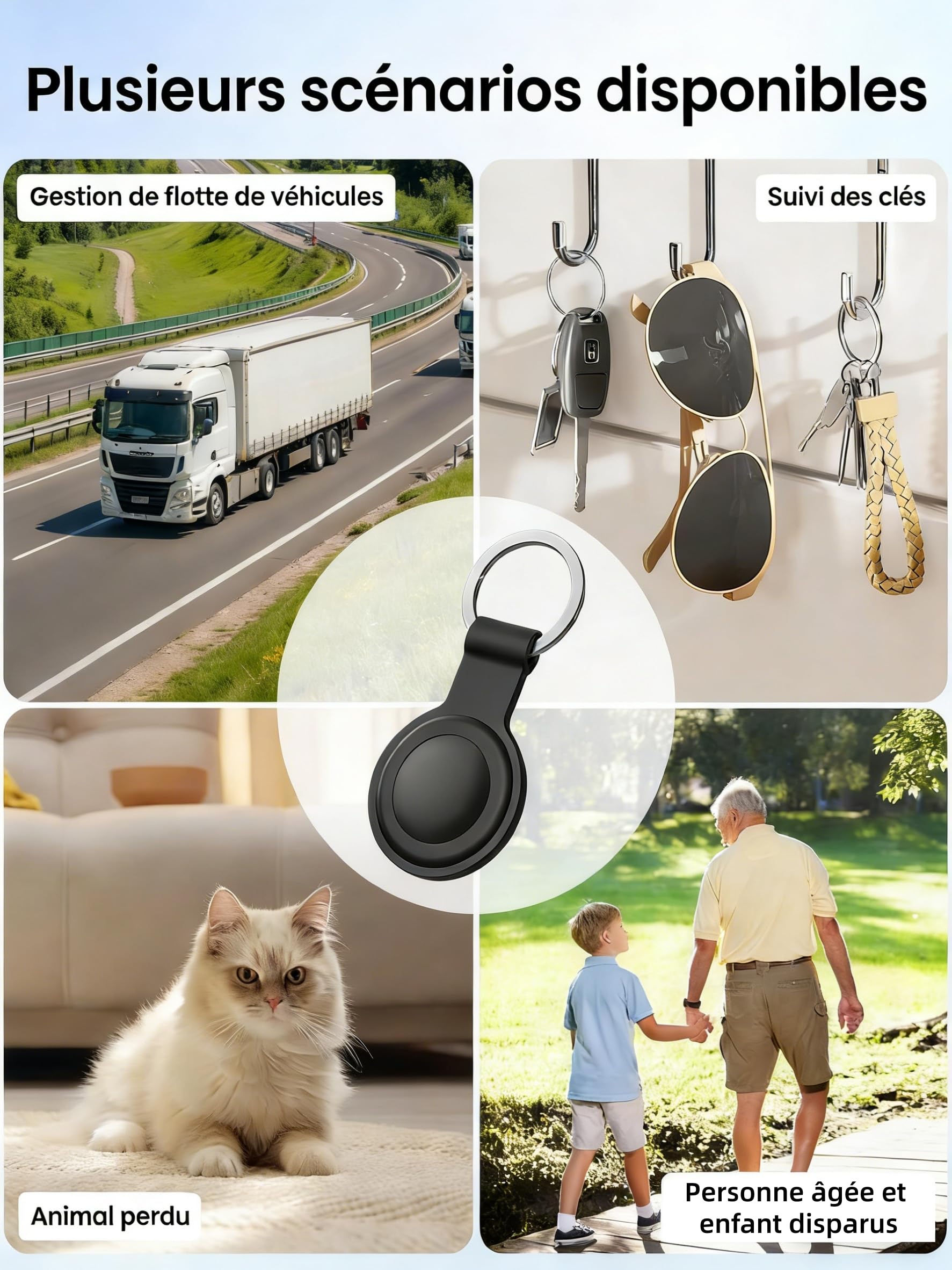 GPS Coche localizador (Compatible con Android e iOS) Localizador GPS para Coche Rastreador 2026 Magnético Rastreador GPS Sin Suscripción Seguimiento en Tiempo Real para vehículo,Mascotas