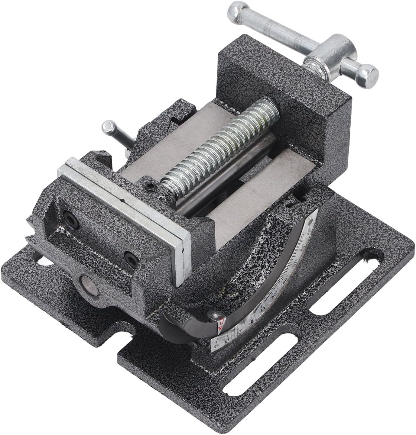 3 Inch Angle Drill Press Vise 0 90 Degree Tilting Stable Clamping Cast Steel Drill Press Vise with Detachable Jaw for Metalworking Woodworking