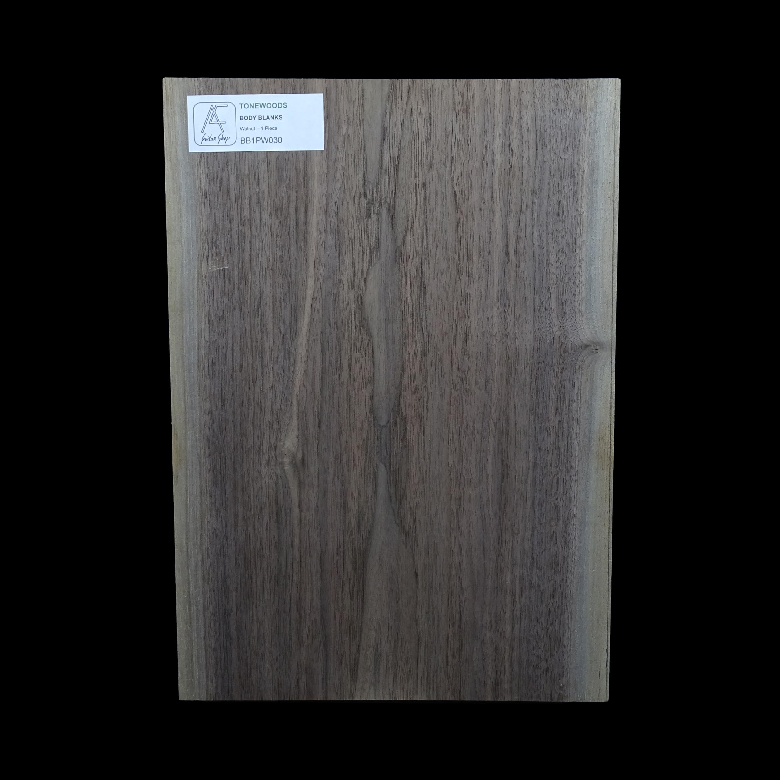 Guitar body blank en noyer américain pour donner vie à votre propre guitare faite main