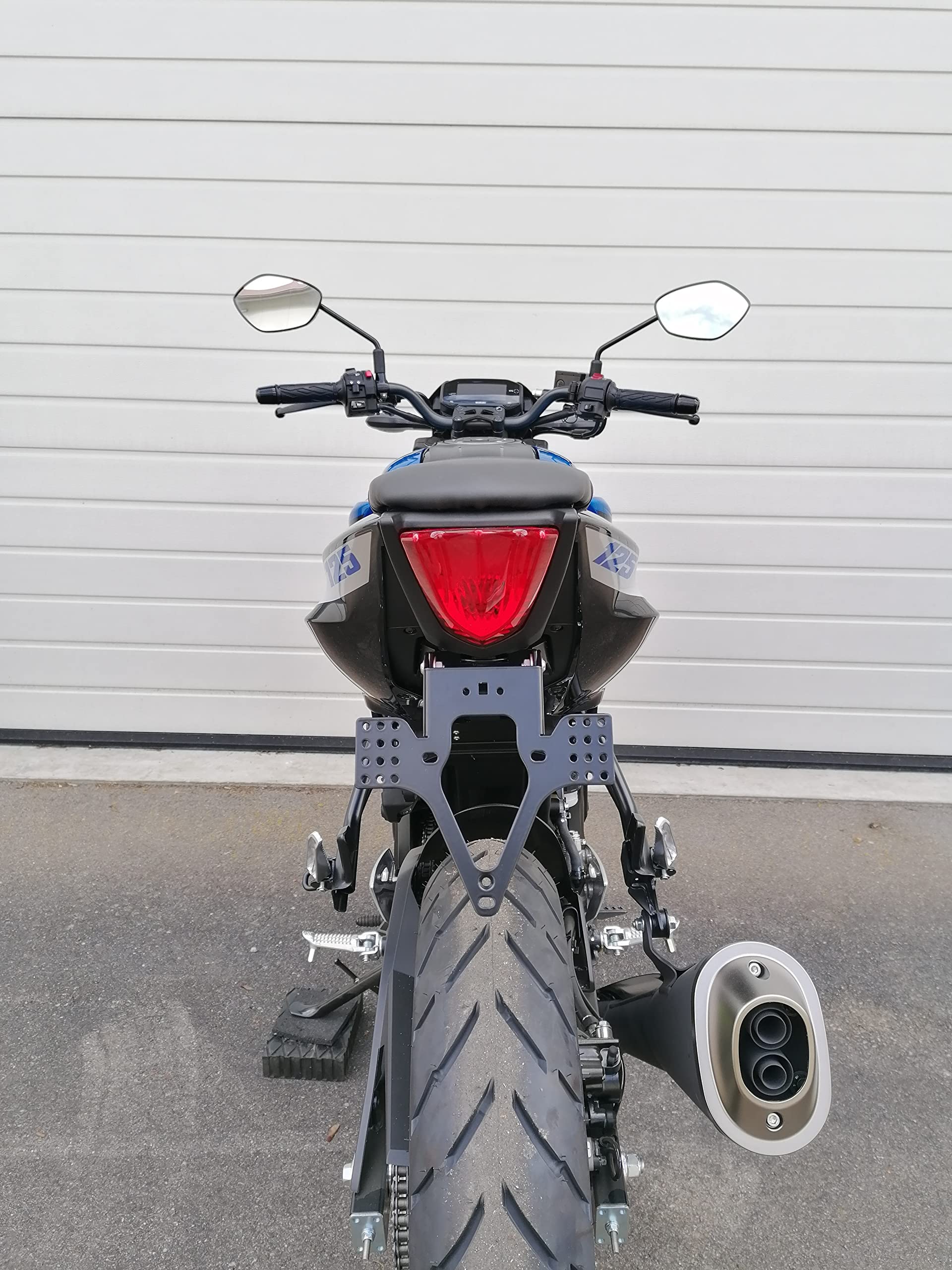 Kennzeichenhalter für Suzuki GSX-S 125 GSXR 125 Bj 2018-2026 GroFaTec EVO Kennzeichenträger Nummernschild Träger Halter kurzes Heck Heckumbau Porta Targa gsxs125