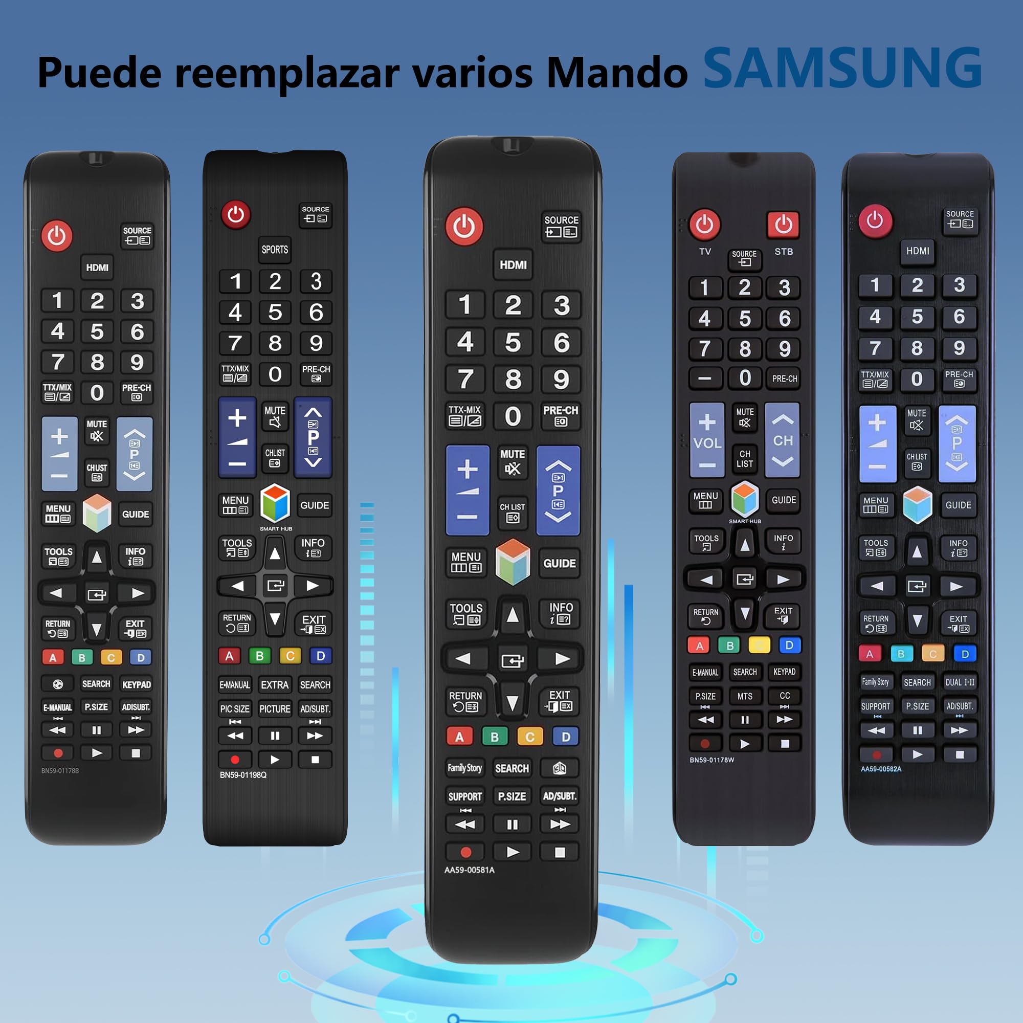 Nowy wymienny pilot AA59-00581A do Samsung Smart LCD LED TV AA59-00582A AA59-00580A - Nie ma potrzeby regulacji