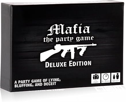 Apostrophe Games Mafia The Party Game Deluxe Edition A Game of Lying, Bluffing and Deceit Card Game, Adults and Teens Board Game