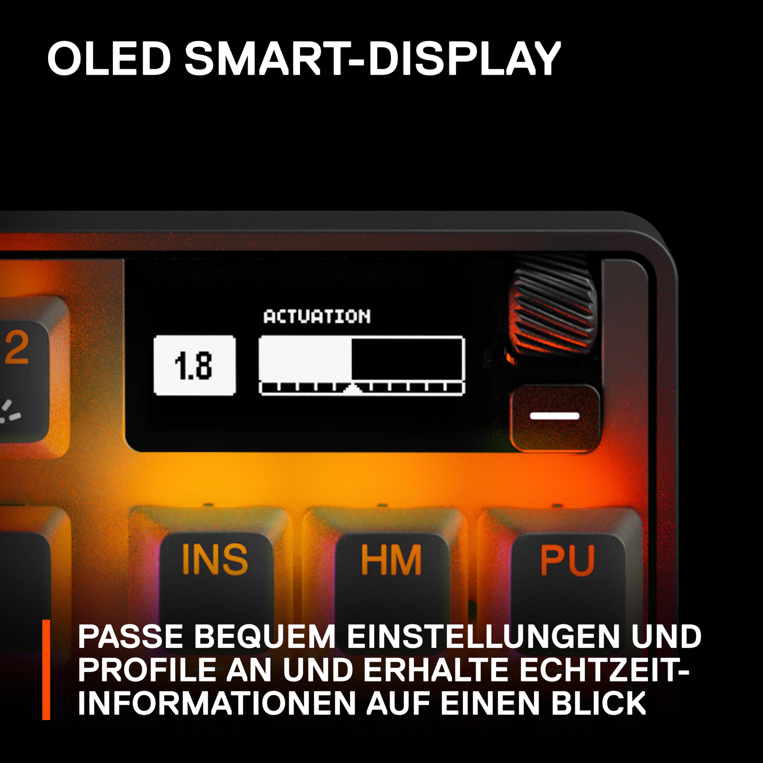 SteelSeries Apex Pro TKL Wireless HyperMagnetic Gaming-Tastatur – E-Sports TKL-Formfaktor – Anpassbares Ansprechverhalten – PBT-Keycaps – Bluetooth – 2 – Bild 7