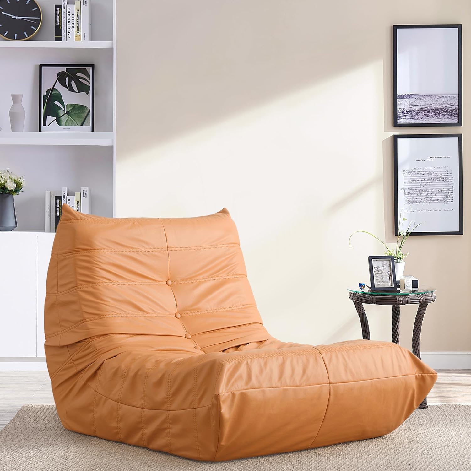 P PURLOVE Lazy Sofa Chair, Comfy Oversized Lazy Sofa Couch