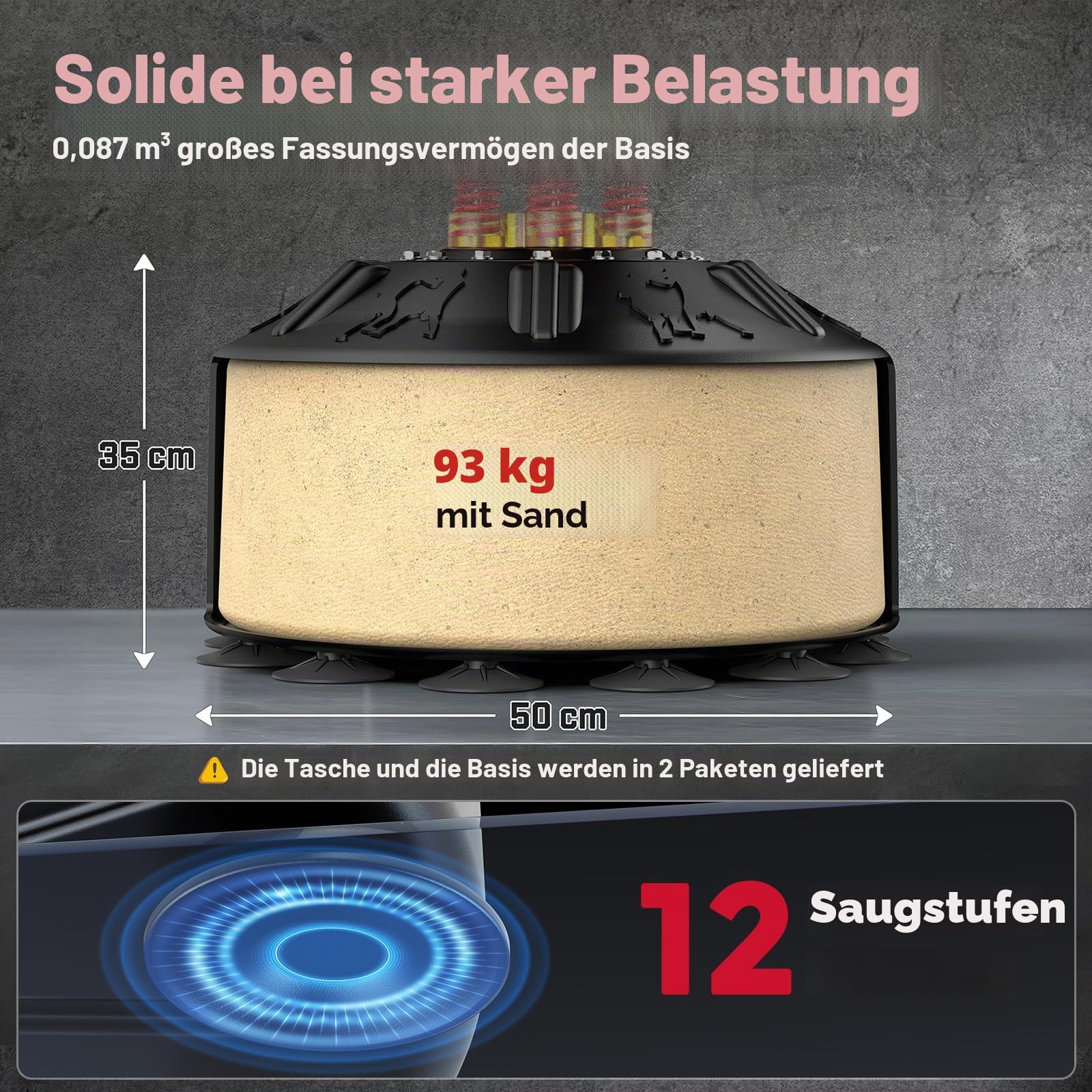 FITVEN Freistehender Boxsack mit Boxhandschuhen, schwerer Boxsack mit Saugnapf-Basis für Erwachsene und Kinder, Standboxsack für Männer