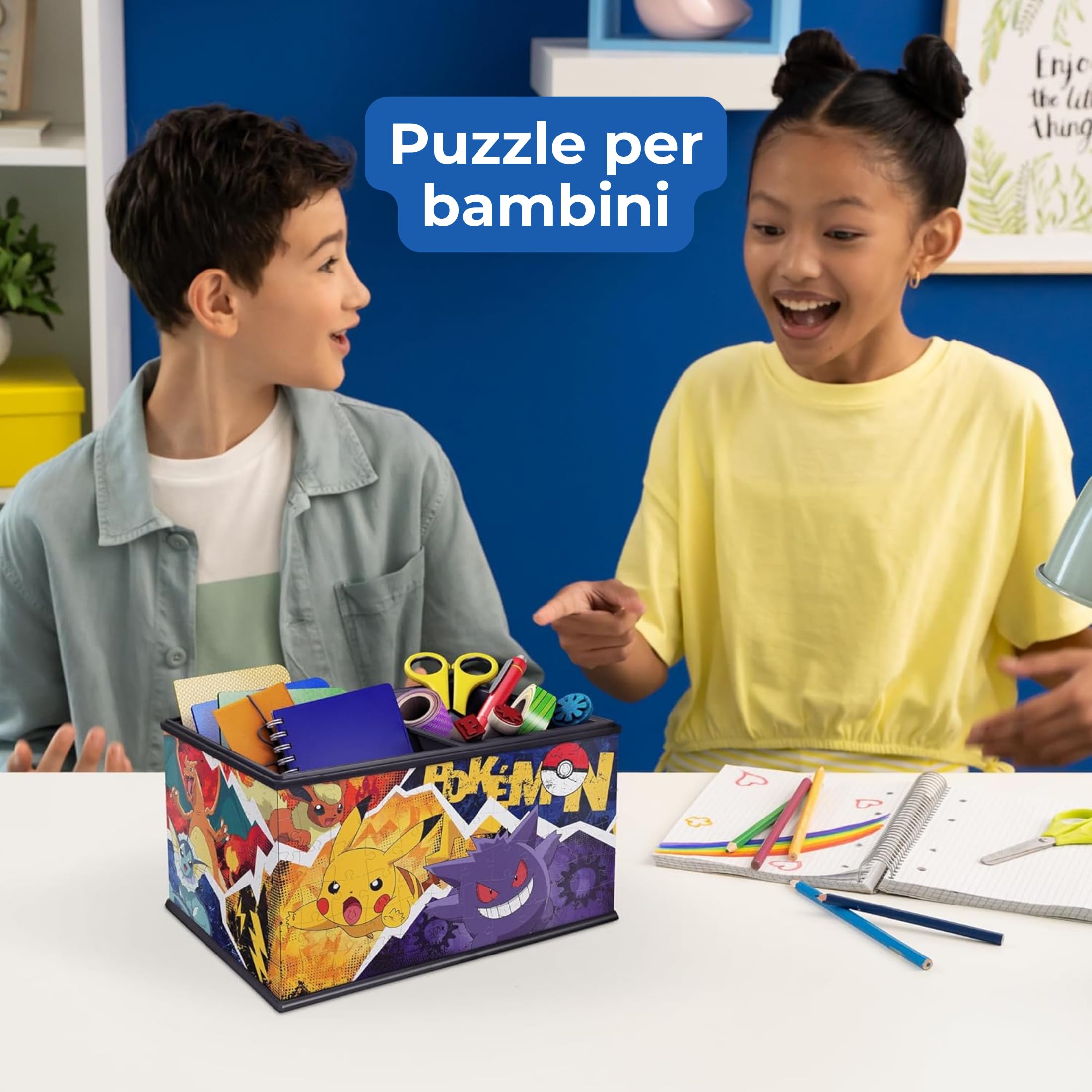 Ravensburger - Puzzle 3d Pokemon Storage Box | Puzzle 3d Bambini A Partire Dagli 8 Anni | Modellismo Da Costruire Bambini Di 216 Pezzi | Regalo Bambino 8 Anni E Più
