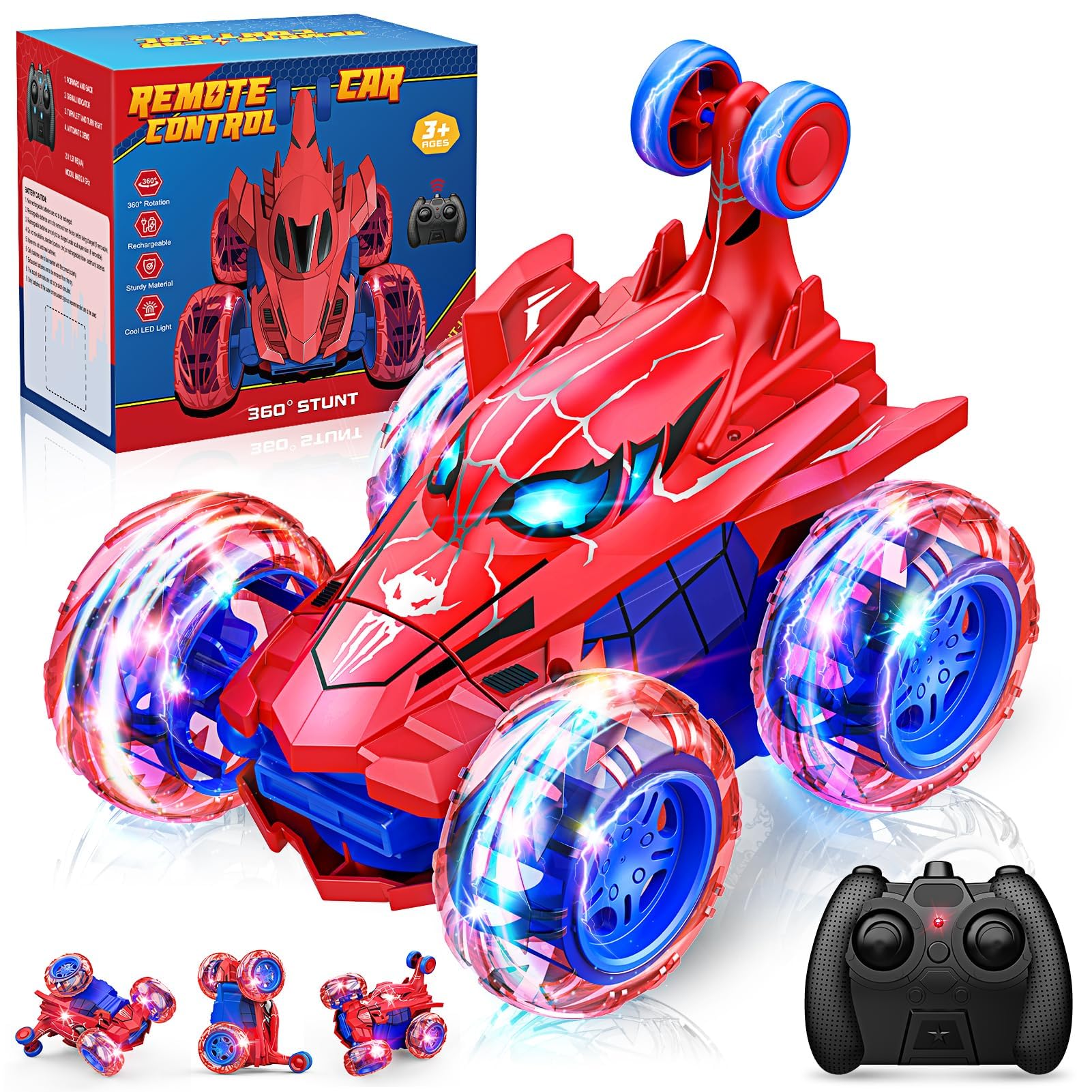 Kids Remote Control Cars Toys, Monster Truck Toys for Age 3-12 Year Old Boys Girls, Electric Remote Control Sport Racing Hobby Toy Car, RC Car Toys with Box for Birthday or Children's Day Gifts