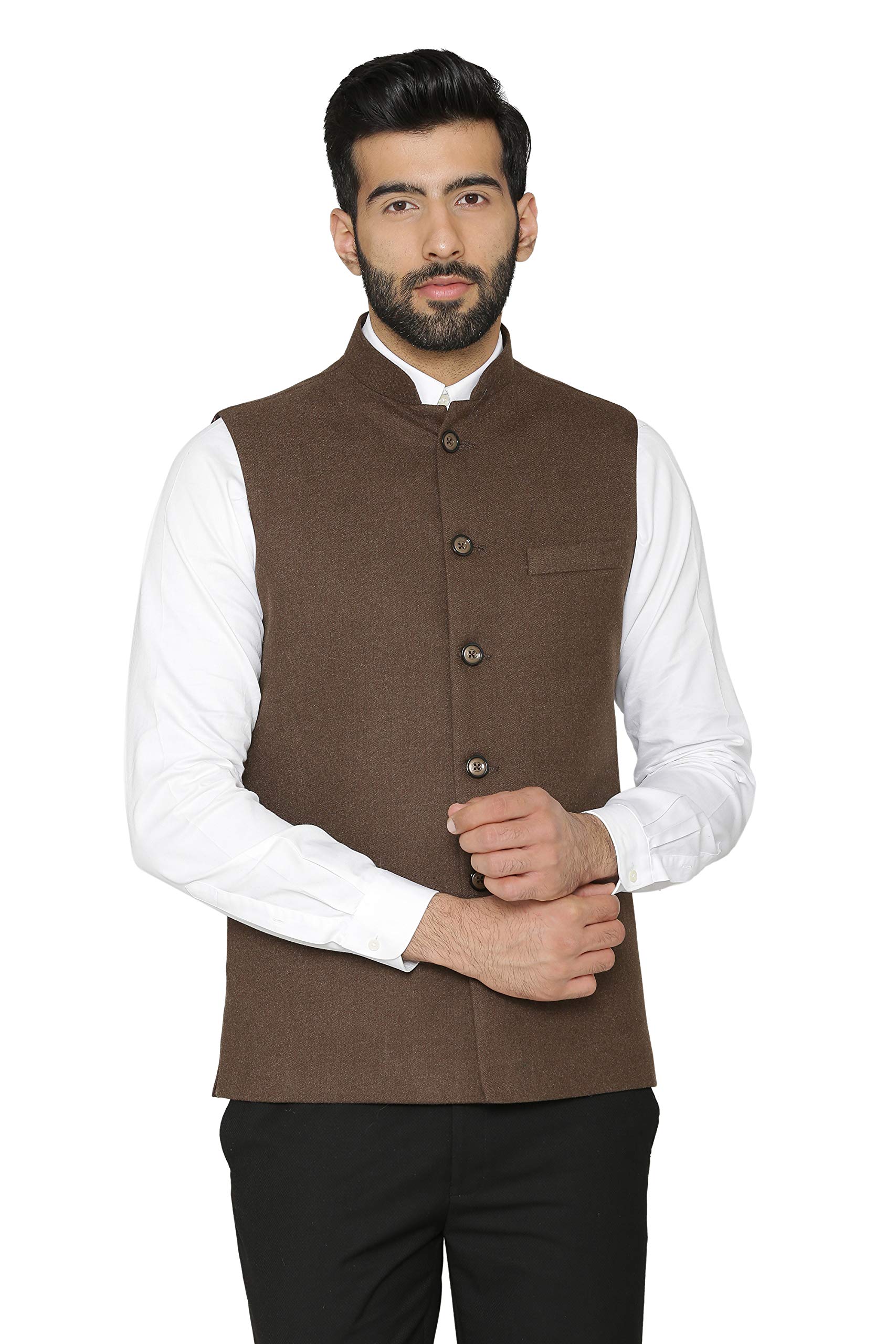 wintage Men's Tweed Wool Modi Nehru Jacket-picture-23