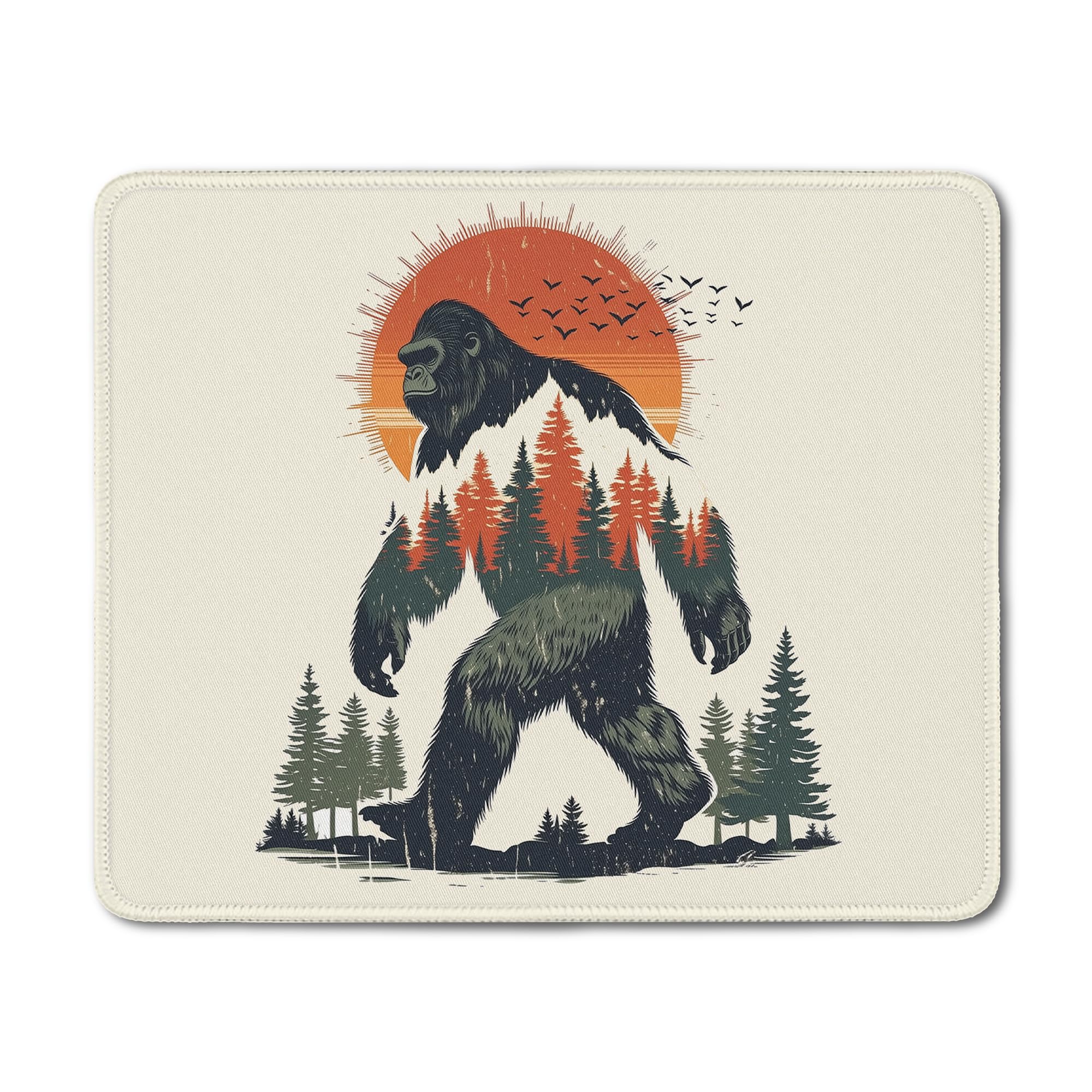 Patriotic Sasquatch Mouse Pad - American Flag Bigfoot -11 Patriotic Sasquatch Mouse Pad - American Flag Bigfoot -11