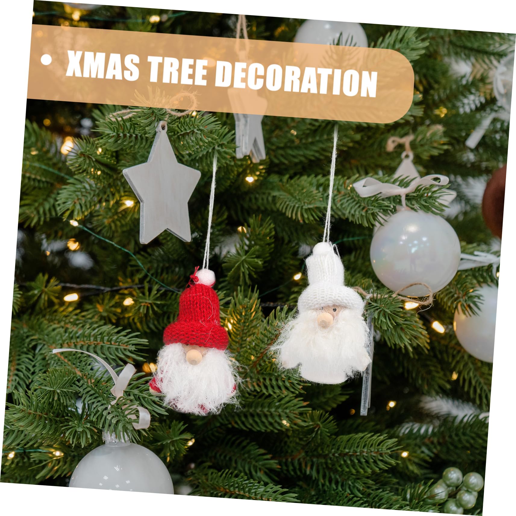 Cabilock Adornos Navideños Colgantes De Papá Noel Decoraciones para Árbol De Navidad Accesorios para Interiores Y Exteriores 4 Piezas X 4
