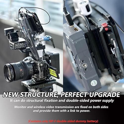 Miniatura 3 de D-Tap Ptap a doble cara NP-F550970570770 Adaptador de corriente de batería ficticia para fuente de alimentación fija y síncrona para monitor y