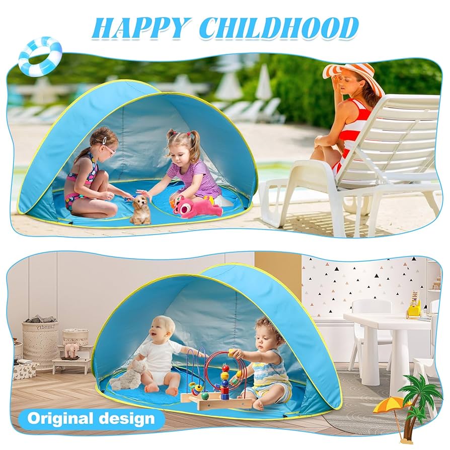 【ゆき】ことりのあそびば　Plus Amazon.com: QTREE intelligence Baby Beach Tent-2 Pools Pop