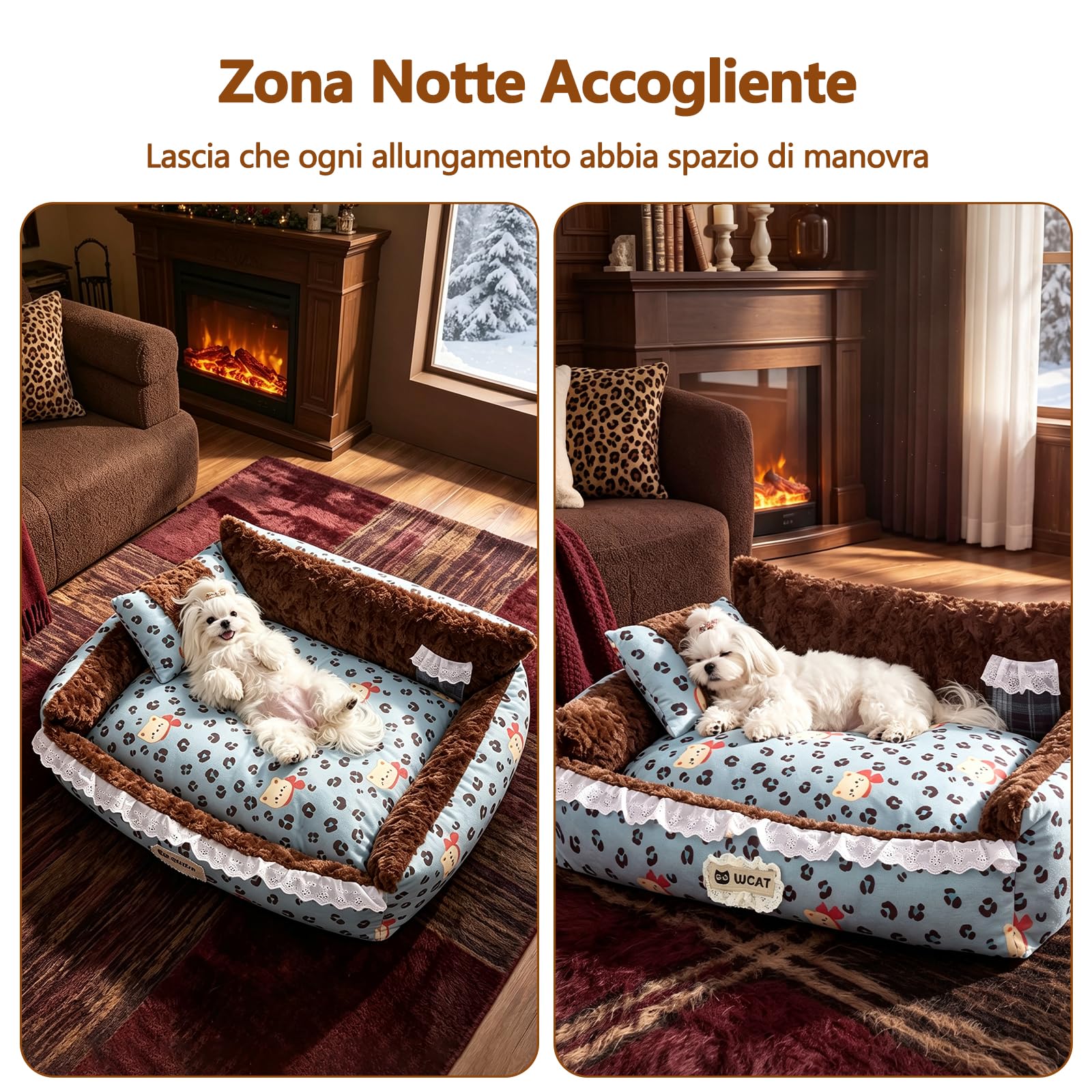 Galatée Cuccia Per Cani a Doppia Faccia(L, Stile Divano)