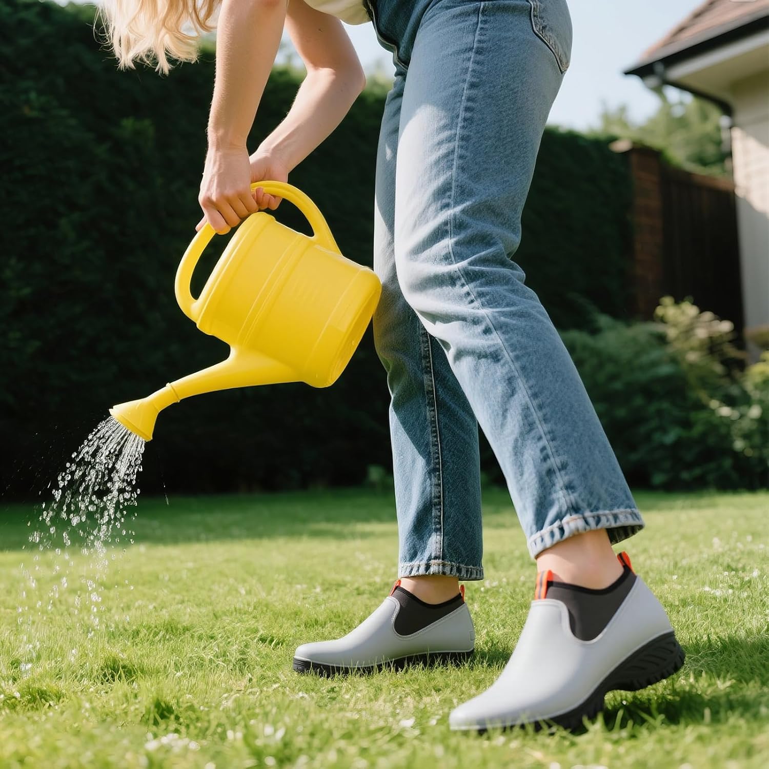 HISEA Women's Ankle Rain Boots Waterproof Rubber Garden Shoes Outdoor - Image 3