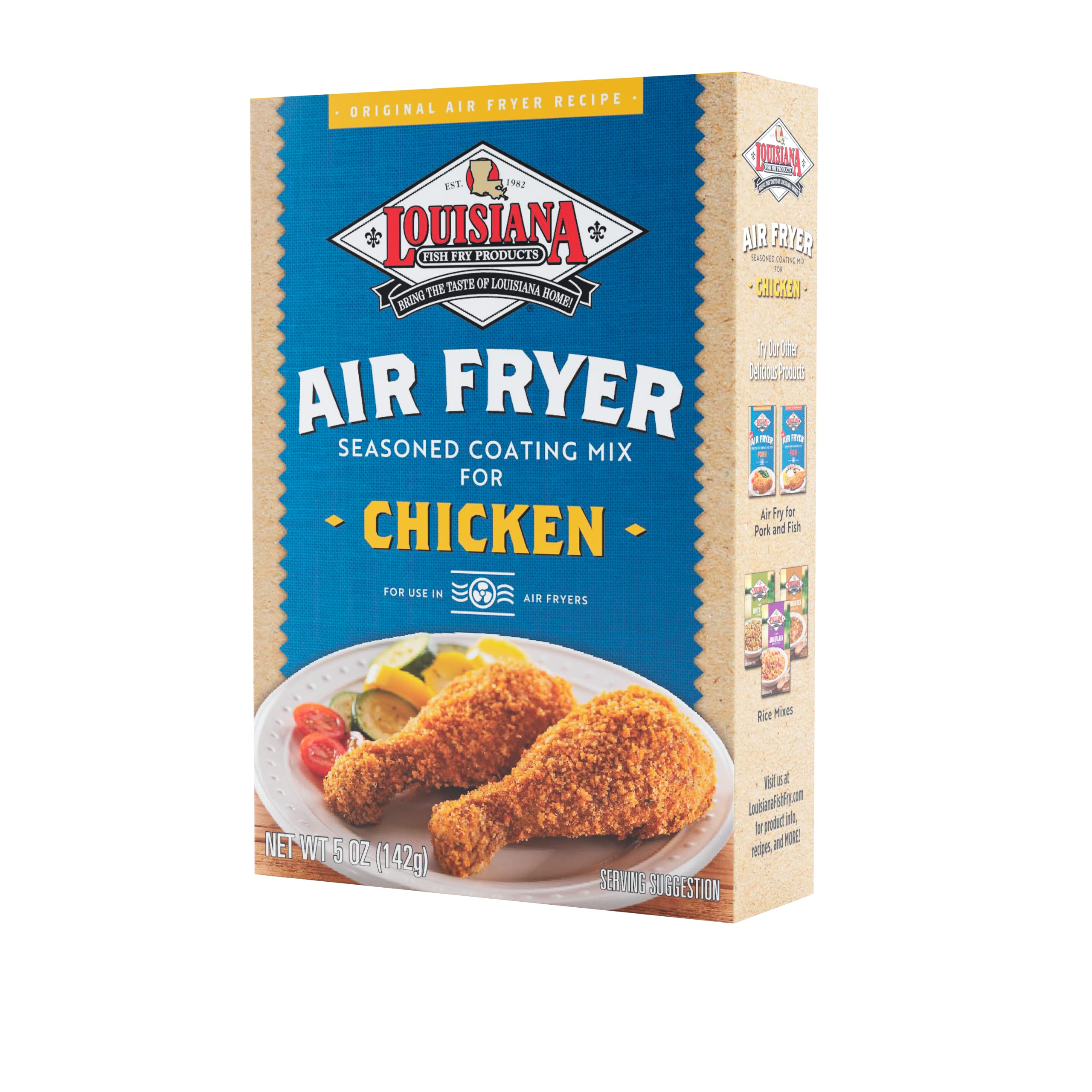 Louisiana Fish Fry, Air Fryer Chicken Coating Mix, 5 oz (Pack of 6