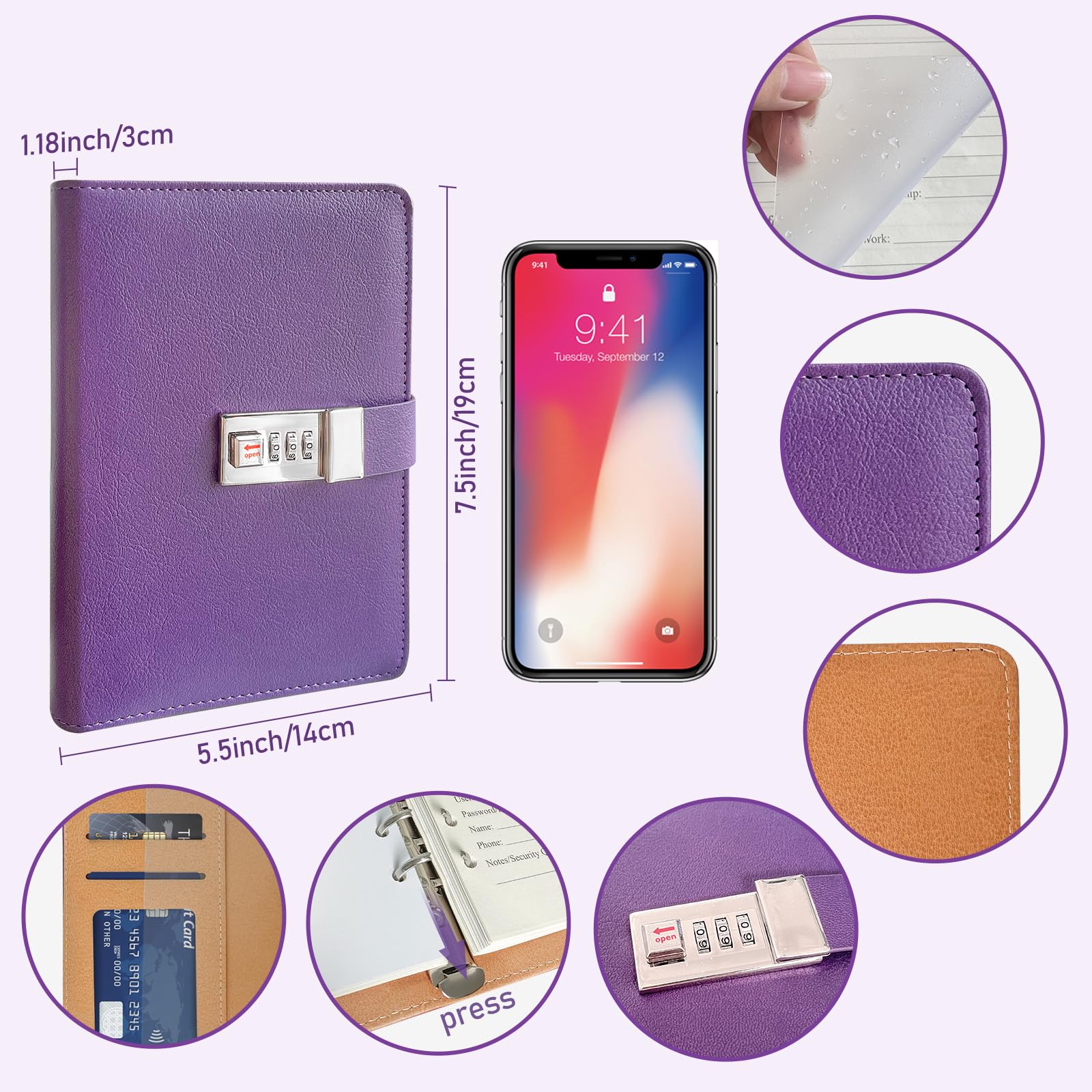 ReloadWords ページ Amazon.com : Refillable Password Book with Alphabetical Tabs