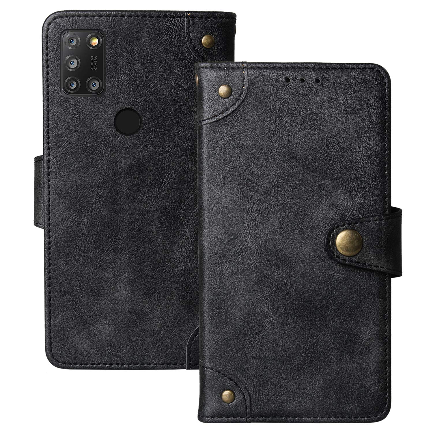 Lankashin Vera Pelle Stand Portafoglio Cover per Alcatel 1 SE 2020