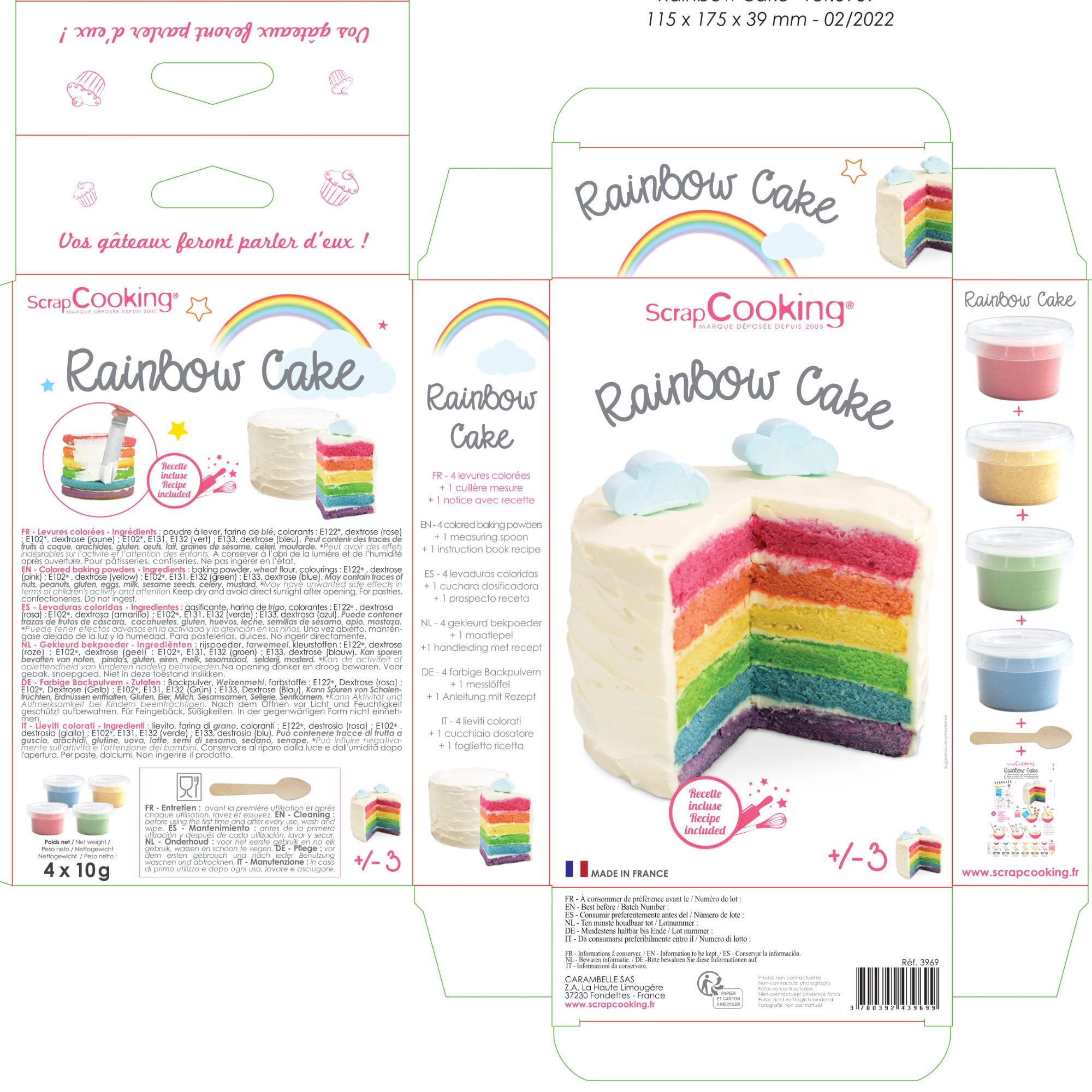 Scrapcooking Kit - Torta Arcobaleno