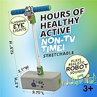 Vista 4 de Flybar My First Foam Pogo Jumper para niños, divertido y seguro Pogo Stick para niños pequeños, espuma duradera y puente elástico para edades de 3