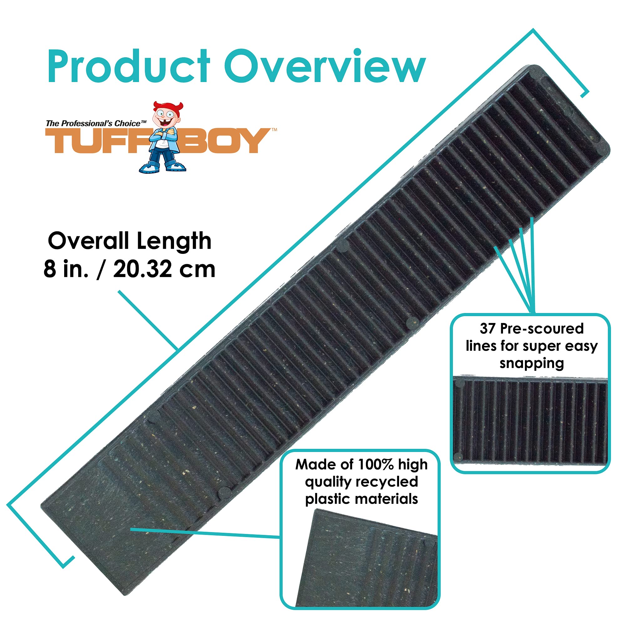 Buy TUFFBOY 8” Composite Shims for Indoor/Outdoor use. 36 Pack Heavy Duty, with Extreme Load