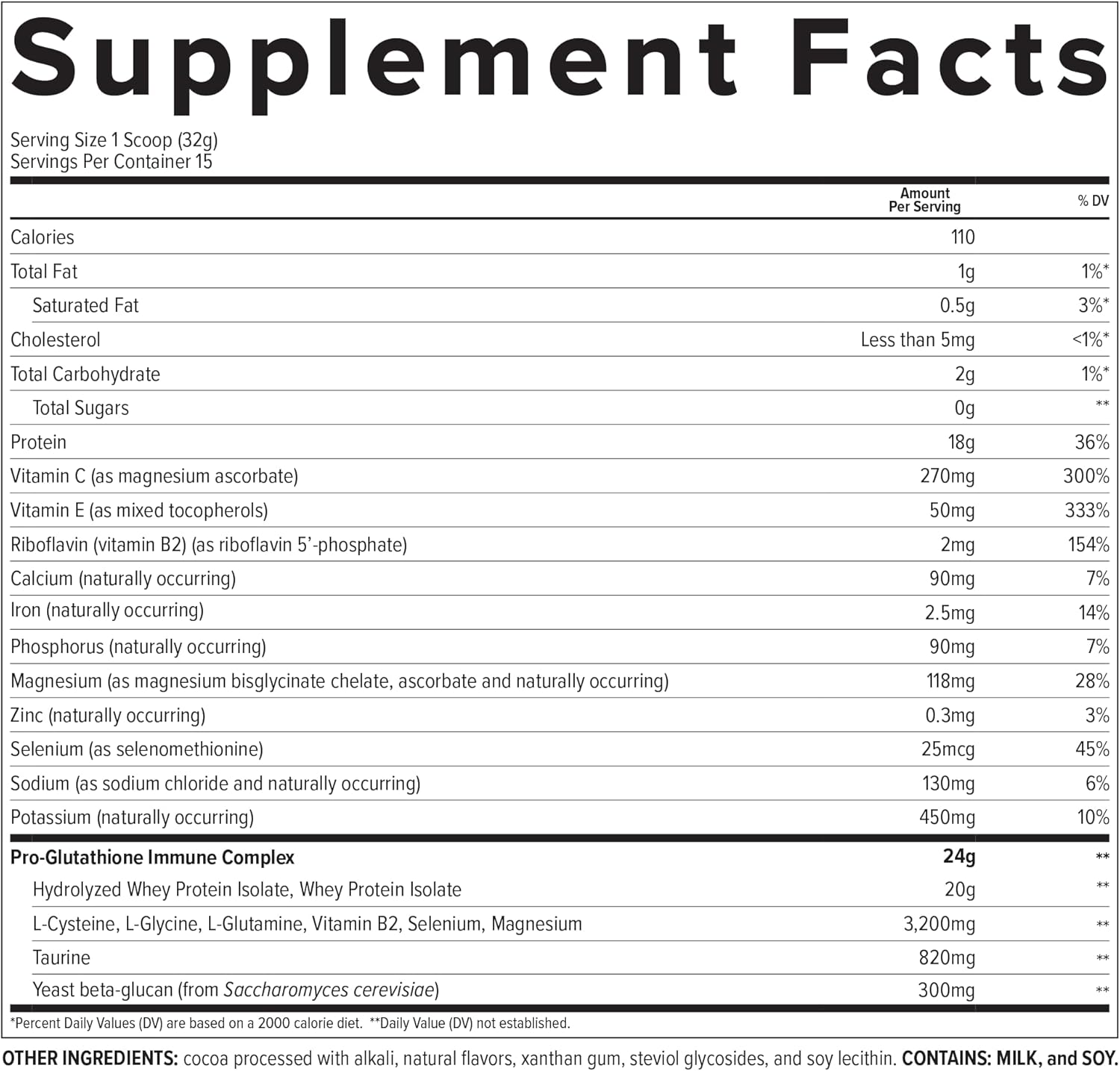 Essential Nutrition Immuno Whey - Isolate & Hydrolyzed Whey Protein Powder with Added Amino Acids to Support Glutathione Production - Beta Glucan - Chocolate - 16.9 oz (15 Servings)