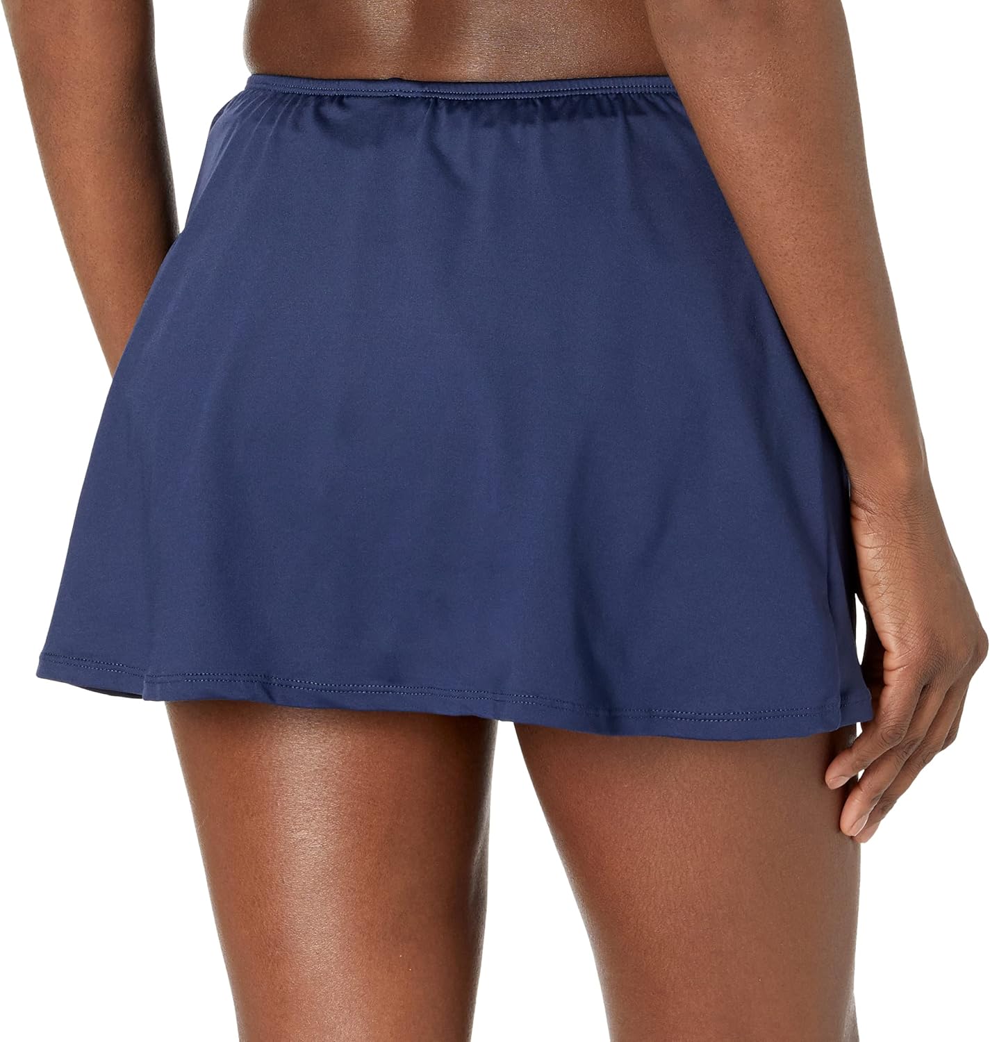 24th & Ocean Women's Solid Skirted Hipster Bikini Swimsuit Bottom