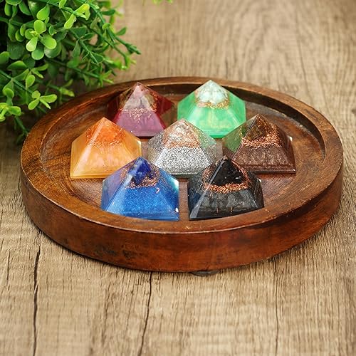 Miniatura 6 de 7 mini pirámides para cuidado personal, armonía, meditación, yoga, espiritualidad, decoración de cristal, espacio de trabajo de equilibrio hecho de