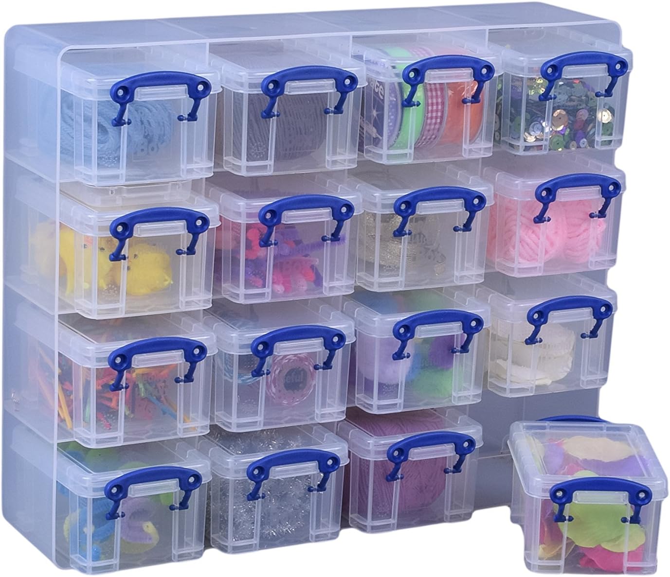 Tесh Dеаlѕ 🔥 Really Useful Organiser, 16 x 0.3 Litre Storage Boxes in a Clear Plastic Organiser and Clear Boxes