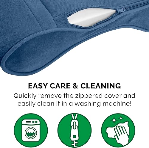 Miniatura 8 de Furhaven Luxe Lounger Dog Beds for SmallMediumLarge Dogs  Cats - Orthopedic Cooling Gel Memory Foam  More Arcilla de microterciopelo (contorno).,