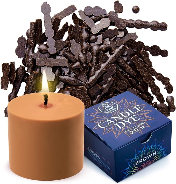 Candle Shop Brown Color 2 oz Dye Chips for Making