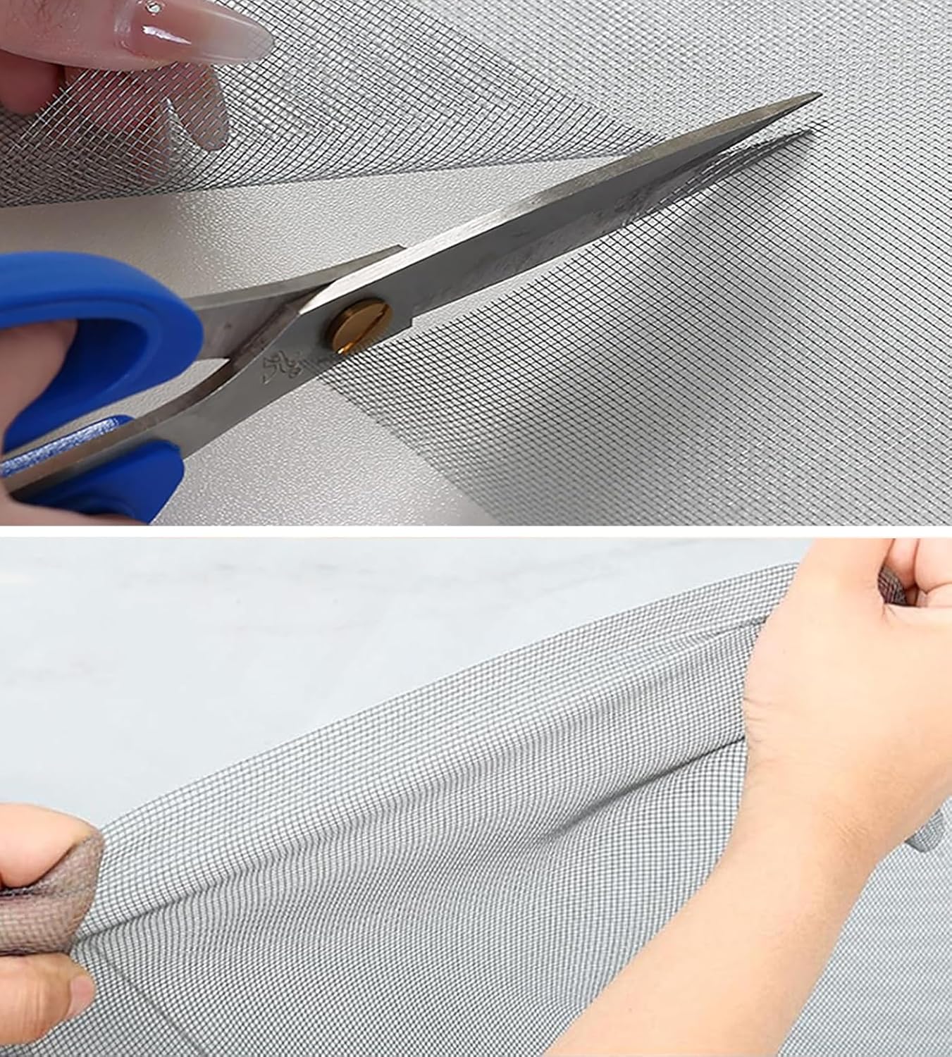 100 x 140 cm Fly Screen Window, Can be Cut to Window Sizes, Insect Protection, Strong Tape, Easy to Assemble, Insect Fly Mosquito Window Net