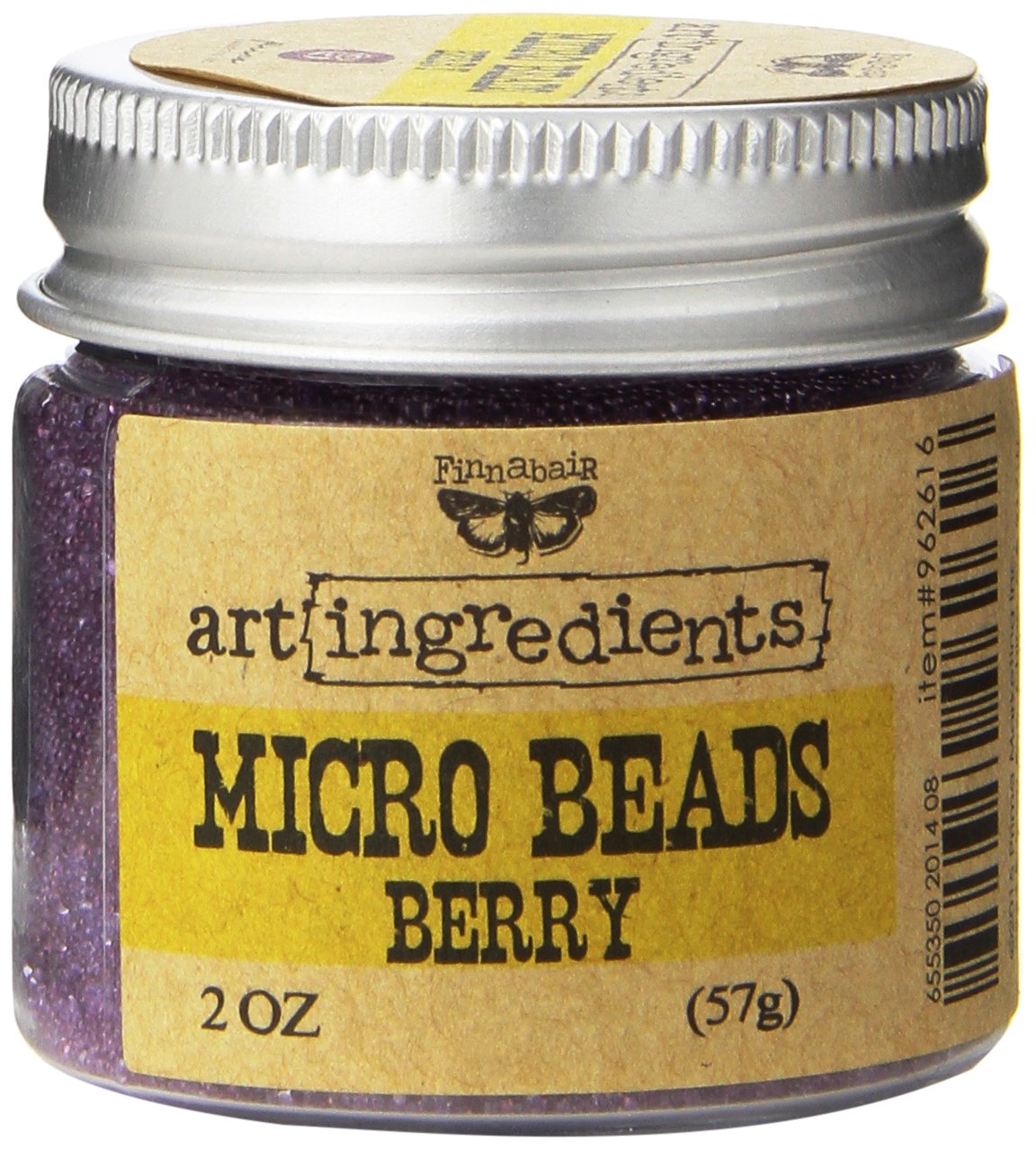 Prima Marketing Finnabair Art Ingredients Micro Beads, 2 oz, Berry