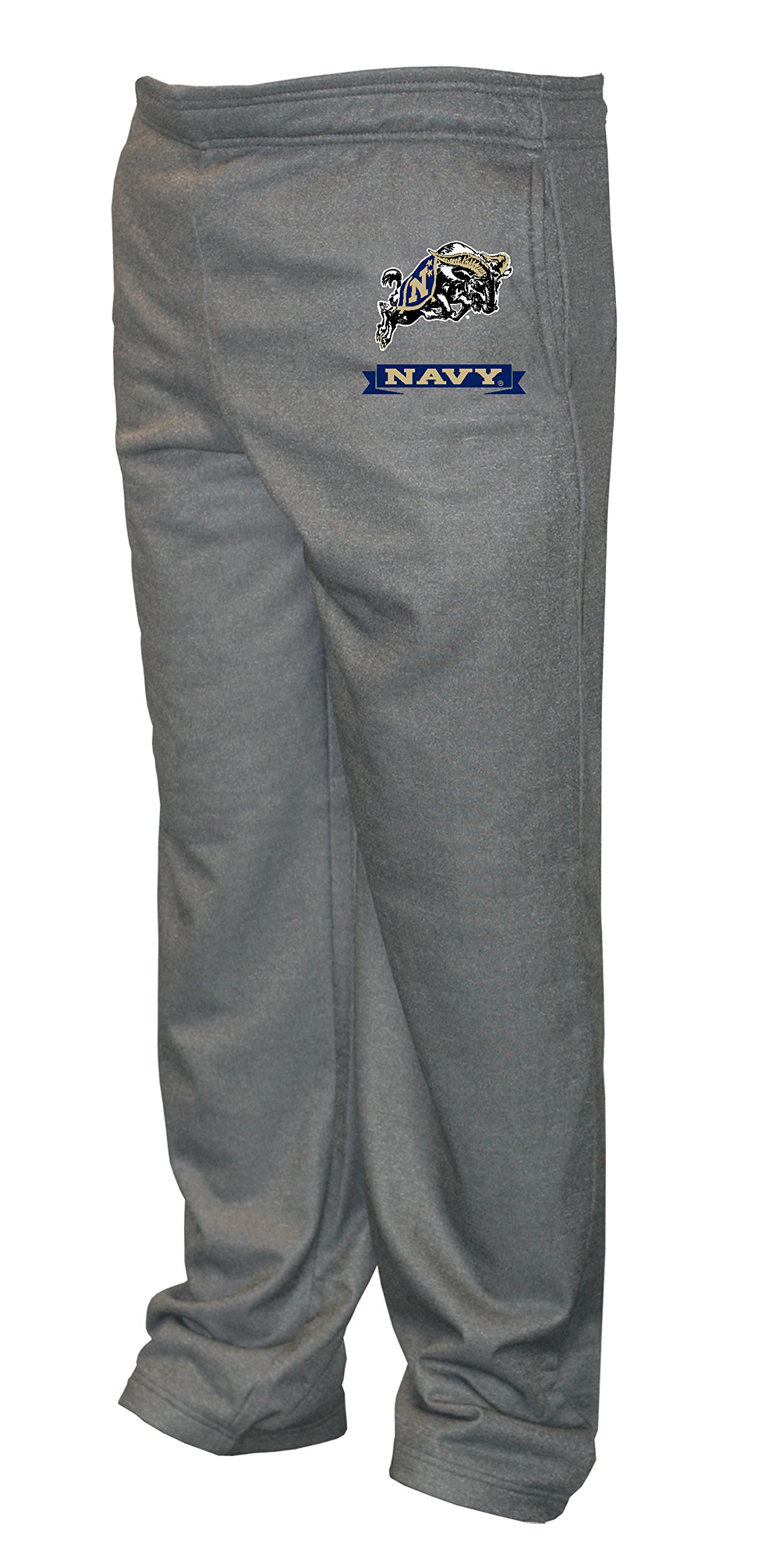 Old Varsity Brand NCAA Navy Big Men's Poly Fleece Pants, 3X-Large/Tall, Dark Heather