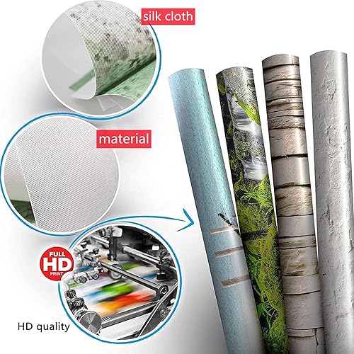 Miniatura 5 de KEMULOI Papel tapiz moderno de mármol rosa blanco con grietas murales de pared 3D a rayas doradas papel de pared geométrico grande extraíble papel