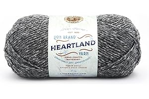 Lion Brand Yarn Heartland Yarn for Crocheting, Knitting, and Weaving