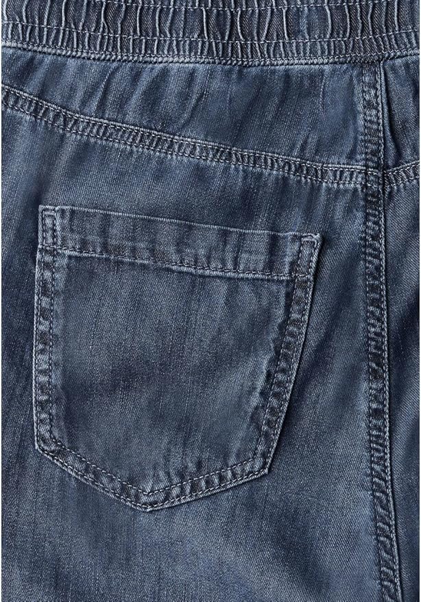 Street One Dames Wide Leg Jeans, Dark Blue Clean, 30